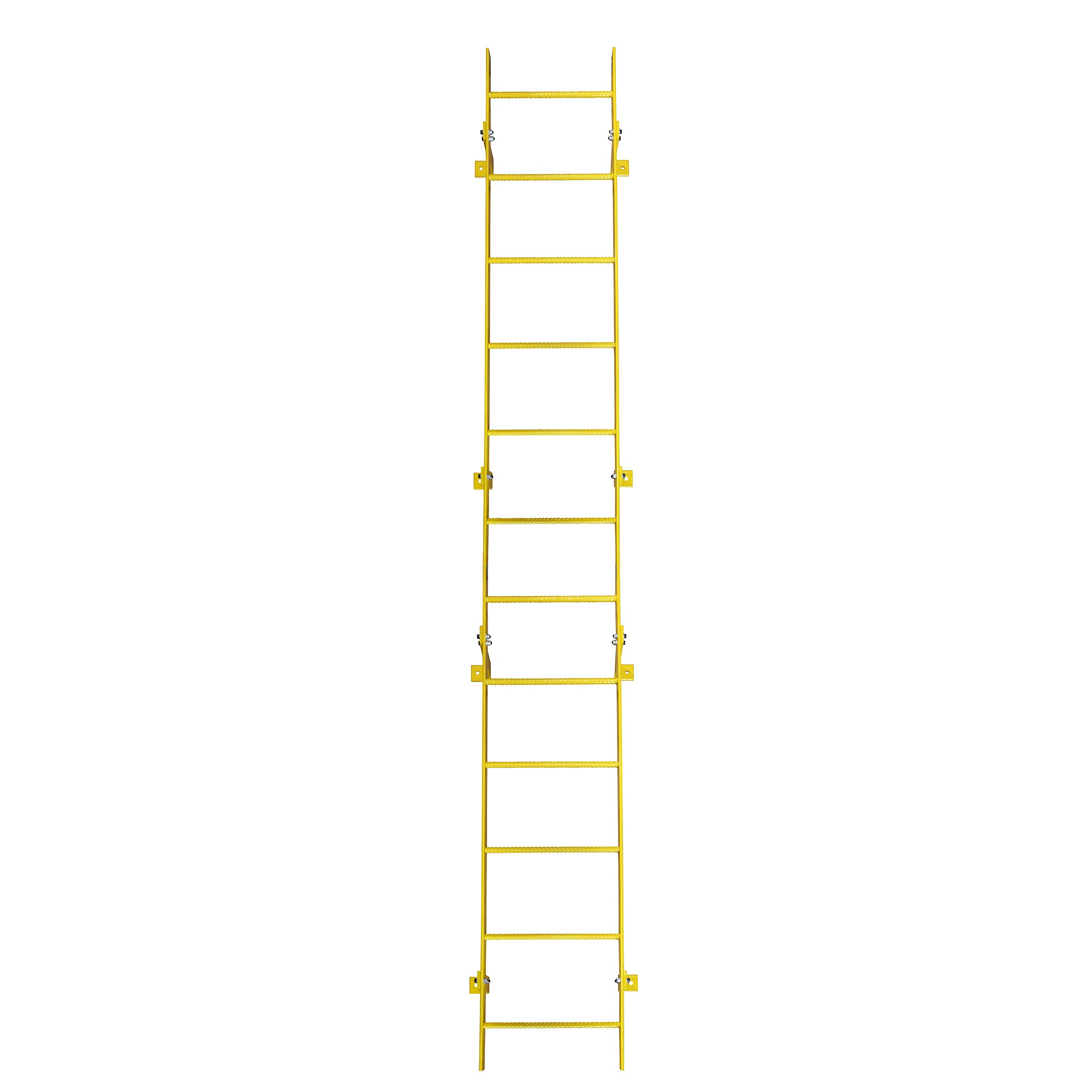 Ballymore, 12 Step Fixed Access Ladder, Height 144 ft, Capacity 350 lb, Material Carbon Steel, Model# WLFS0112-Y
